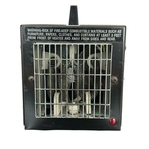 Vtg Big Heat Model 6200 1500/1200 Watts Portable Cube Electric Space Heater